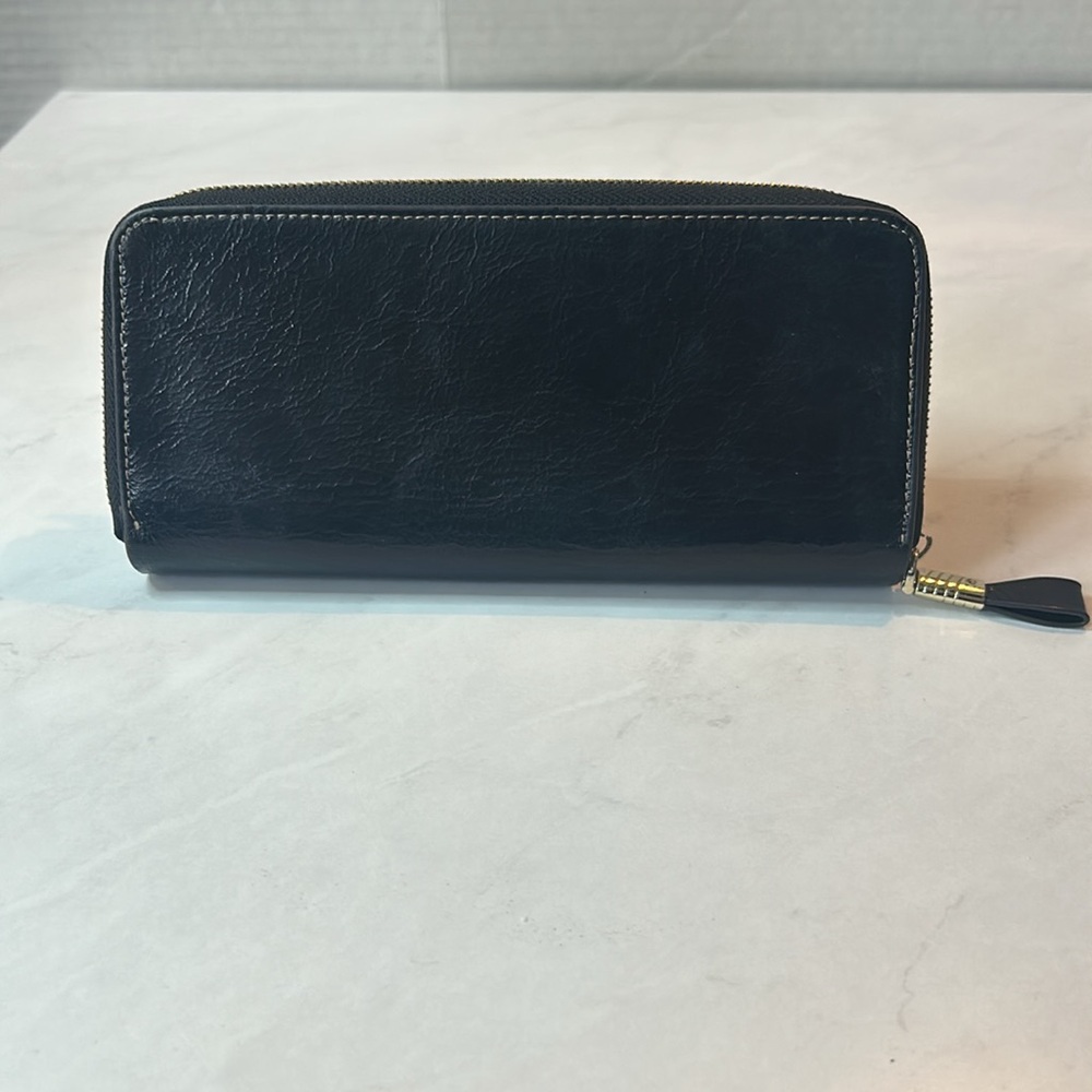Yafeige Large Luxury Women's RFID Blocking Tri-fold Leather Wallet /Black - Picture 5 of 7